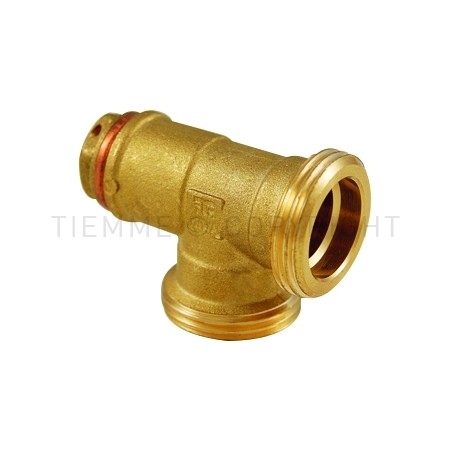 RACCORDO TEE CON TAPPO 1"MASx1"MASx1/2"FEM - 1040T TIEMME 4710081 1