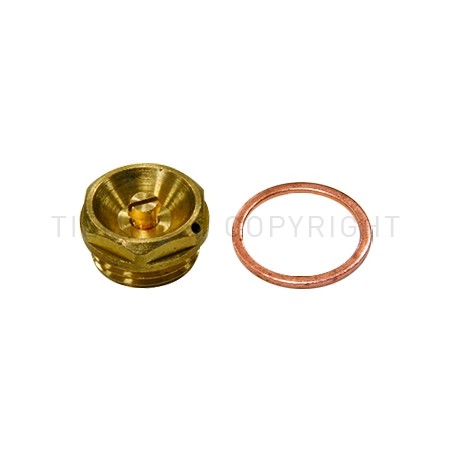 VALVOLA SFOGO ARIA GUARNIZIONE IN CU RACCORDO SOLARI 1/2" - 3353G TIEMME 4720003 1