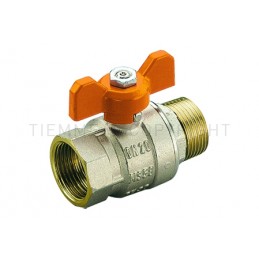 VALVOLA SFERA MISTRAL M - F SOLARE 1/2" LEVA FARF ARANCIO - 2371SUN TIEMME 4720007 1