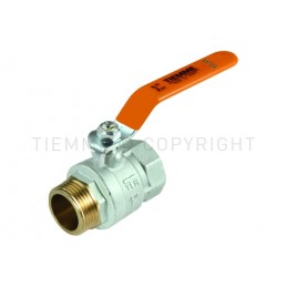 VALVOLA SFERA SCIROCCO M - F SOLARE 1/2" LEVA ACCIAIO PIATTA PLASTIF ARANCIO - 2331SUN TIEMME 4720018 1