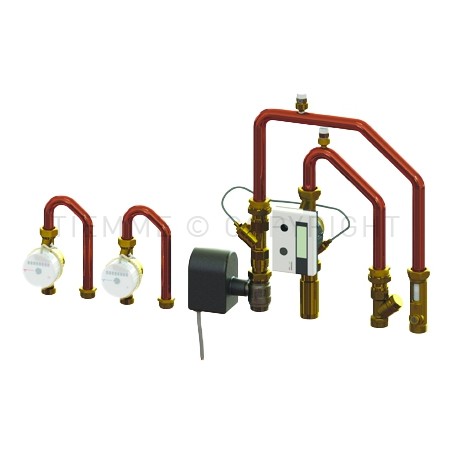 MODULO CONTABILIZZAZIONE VALVOLA 2V - LOCALE X CASSETTA FLOOR DN20 42095 L/MIN - 6501G02 TIEMME 6500027 1