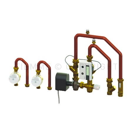 MODULO CONTABILIZZAZIONE VALVOLA 3V - REMOTA X CASSETTA FLOOR DN20 11171 L/MIN - 6501G03 TIEMME 6500037 1