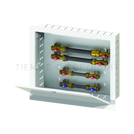 CASSETTA IN METALLO SHORTY DYNAMIC PRE - INSTALLAZIONE 500x420x120ö170 DN20 - DN15 - 6502C01DYN TIEMME 6500604 1