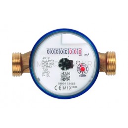 CONTAT GETTO SING LETTURA LOCALE ACQUA CALDA DN15 QN 2,5 M3/H - 6561C TIEMME 6510026 1