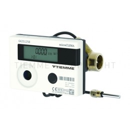 CALORIMET COMPATTO DN20 G 1" MOD RADIO INTEGR WIRELESS M - BUS 868MHZ L 130MM QP 2,5 M3/H - 6560CW TIEMME 6510492 1