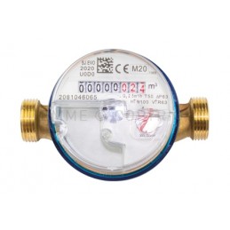 CONTAT GETTO SING LETTURA LOCALE ACQUA FREDDA DN20 X 3/4" Q3 4 M3/H - 6561CR TIEMME 6510513 1
