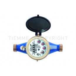CONTATORE GETTO MULTIPLO AD IMPULSI LETTURA LOCALE ACQUA FREDDA DN32 Q3 10 M3/H 44470 - 6561D TIEMME 6510517 1