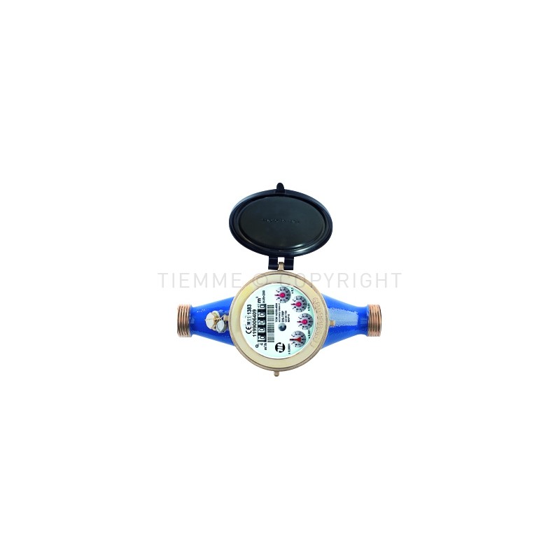 CONTATORE GETTO MULTIPLO AD IMPULSI LETTURA LOCALE ACQUA FREDDA DN50 Q3 25 M3/H 44470 - 6561D TIEMME 6510519 1