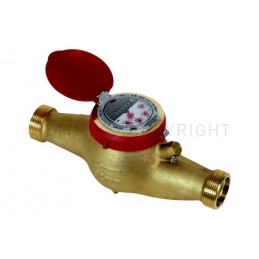CONTATORE GETTO MULTIPLO AD IMPULSI LETTURA LOCALE ACQUA CALDA DN32 Q3 10 M3/H 44470 - 6562D TIEMME 6510521 1