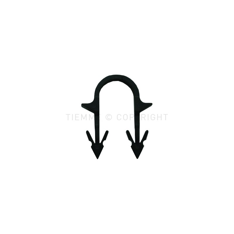 GRAFFETTA PLASTICA ALETTE ANCORAGGIO (AUTOMATICO) FISSAGGIO TUBO H 38MM - 4520G TIEMME 4500014 1