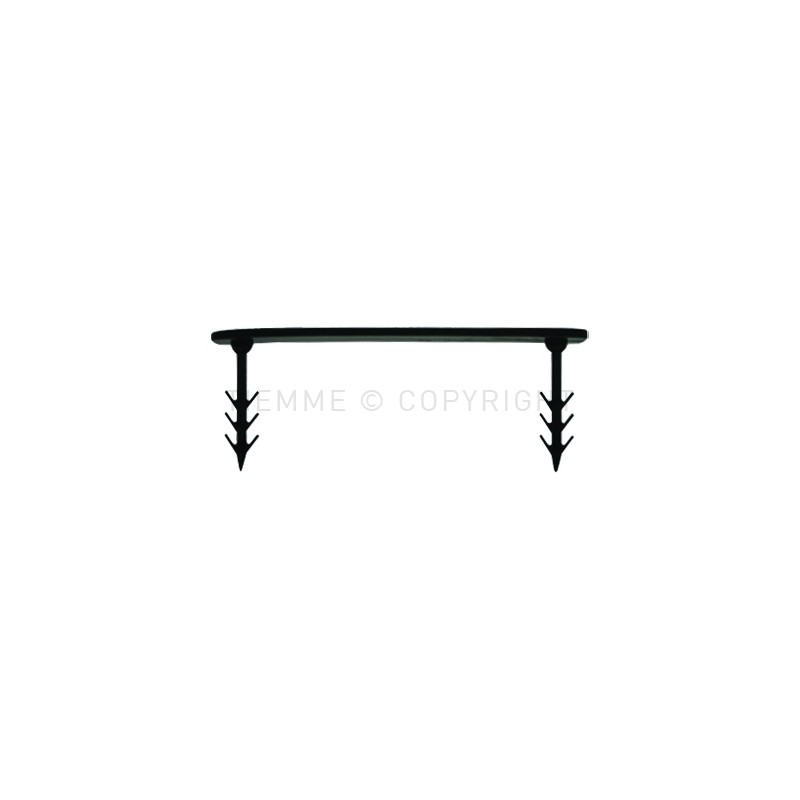 GRAFFETTA PLASTICA ALETTE ANCORAGGIO FISSAGGIO RETE H 28MM - 4527 TIEMME 4500018 1