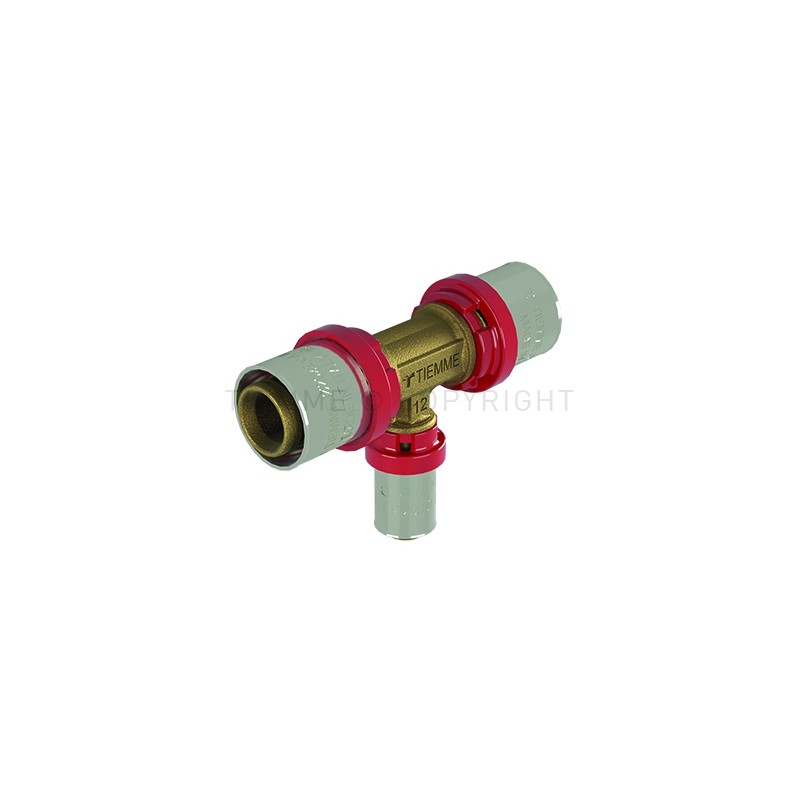 RACCORDO DISTRIBUTORE IN OTTONE A PRESSARE Ø20xØ12xØ20 - 5581T TIEMME 5560386 1 RACCORDO DISTRIBUTORE IN OTTONE A PRESSARE Ø20xØ12xØ20 - 5581T TIEMME 5560386 1