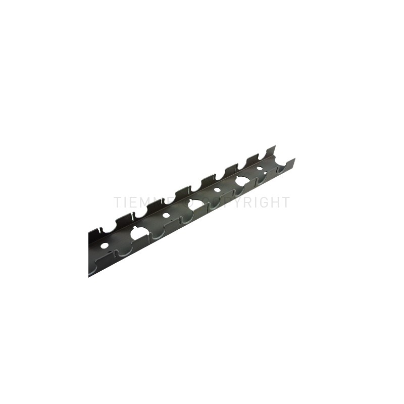 BINARIO PLASTICA GUIDA E BLOCCAGGIO TUBO Ø 25 INT 100 L BARRE DA 1MT - 4516 TIEMME 4500173 1