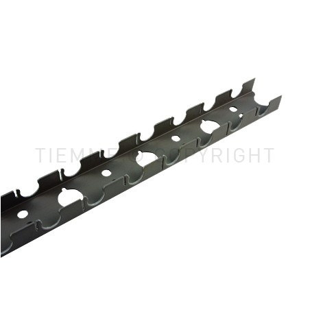 BINARIO PLASTICA GUIDA E BLOCCAGGIO TUBO Ø 25 INT 100 L BARRE DA 1MT - 4516 TIEMME 4500173 1