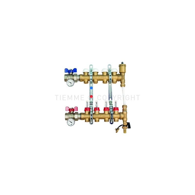 COPPIA COLL FLOOR DI DISTR FLUSSIM VALV DIR BYPASS DIFFERENZ 15KPA 1" 06D 3/4"(18) INT 50 - 3873JBYD TIEMME 3850259 1