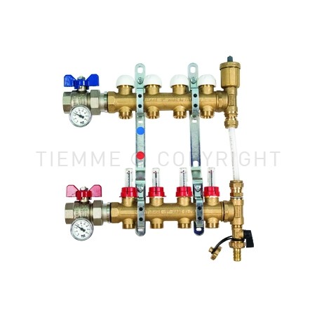 COPPIA COLL FLOOR DI DISTR FLUSSIM VALV DIR BYPASS DIFFERENZ 15KPA 1" 12D 3/4"(18) INT 50 - 3873JBYD TIEMME 3850265 1