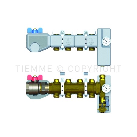 COPPIA COLL DI DISTRIBUZIONE REG MEM MEC BYPASS COIBENTAZIONE 1"1/4 04D 3/4"(18) INT 50 - 3879RBY TIEMME 5570568 1