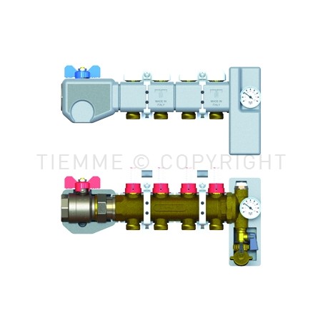 COPPIA COLL DI DISTRIBUZIONE FLUSSIM COIBENTAZIONE 1"1/4 08D 3/4"(18) INT 50 - 3877R TIEMME 5570577 1