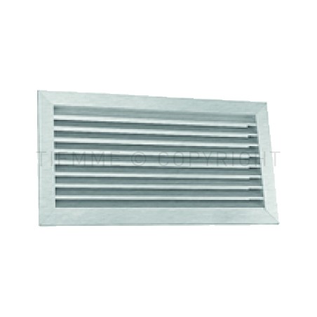 GRIGLIA AD ALETTE FISSE COMPLETA DI RETE 400X200 MM - 5503GRIAIR TIEMME 5560345 1