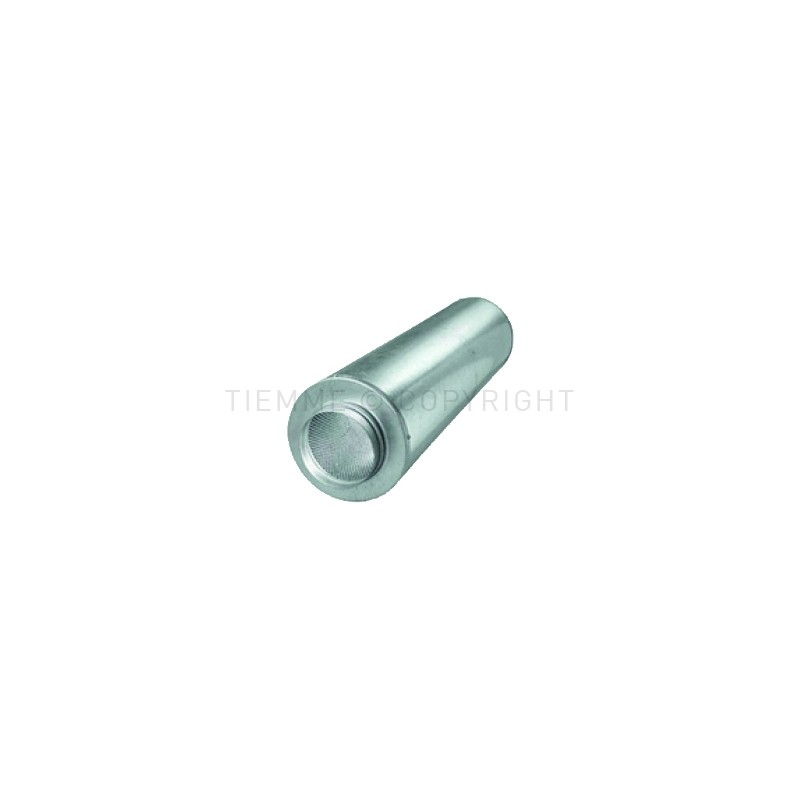 SILENZIATORE CIRCOLARE CON INVOLUCRO ESTERNO IN ACCIAIO ZINCATO 250 L 900MM - 5503SIL TIEMME 5560360 1