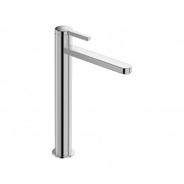 T19SSTW1 MISCELATORE LAVABO ALTO SKY SCARICO 1"1/4  CROMATO/A LEVA BIANCA RAL 9003 411456904 1