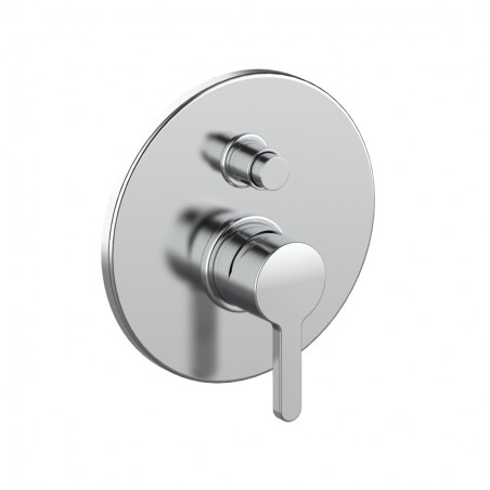 F05W1 MISCELATORE DOCCIA INCASSO FLY / SKY CON DEVIATORE  CROMATO/A LEVA BIANCA RAL 9003 411490408 1