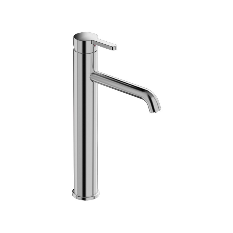 F09SSB1 MISCELATORE LAVABO ALTO FLY SENZA SCARICO  CROMATO/A LEVA NERA RAL 9004 OPACO 411496908 1