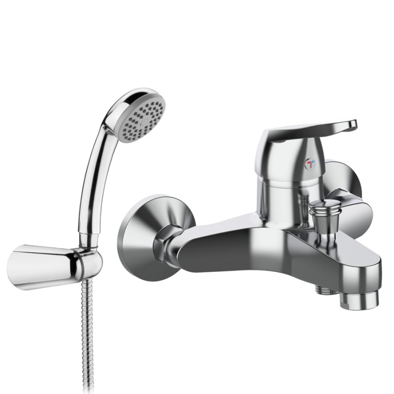D03 MISCELATORE MONOCOMANDO VASCA DELTA CON ACCESSORI  CROMATO/A 411500101 1