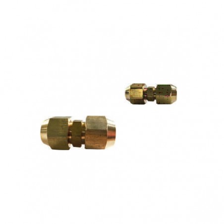 BOCCHETTONE IN OTTONE DOPPIO CON GIUNTO 1/4" M C7110/2DC 1