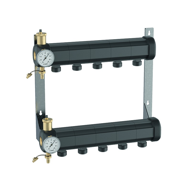 Collettore geotermico premontato a 6 circuiti da 1 1/4" Caleffi 1107F5 1107F5 1