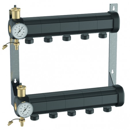 Collettore geotermico premontato a 6 circuiti da 1 1/4" Caleffi 1107F5 1107F5 1