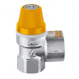 VALVOLA SICUREZZA CROMATO 1/2" F 3 BAR " CALEFFI SOLAR" 253043 1