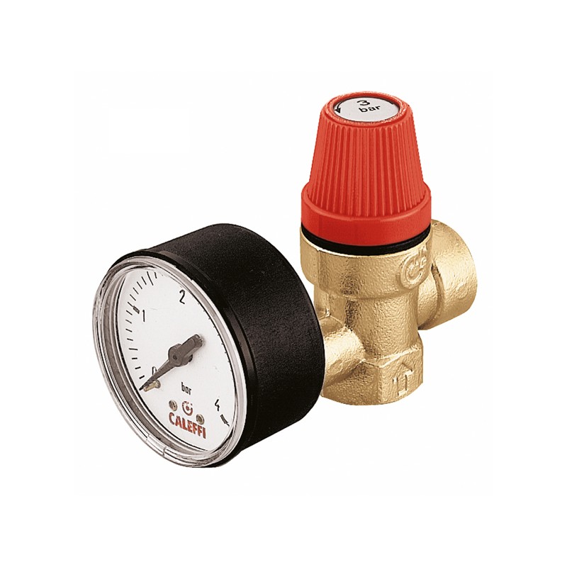VALVOLA SICUREZZA FEMMINA CON MANOMETRO 3/4 6 313560 1