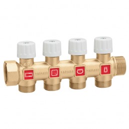 COLLETTORE CON RUBINETTI Ø3/4" X3 Ø23 PUNTO 1,5-18 354053 1