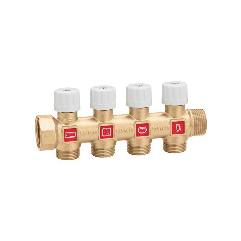 COLLETTORE CON RUBINETTI Ø3/4" X4 Ø23 PUNTO 1,5-18 354054 1 COLLETTORE CON RUBINETTI Ø3/4" X4 Ø23 PUNTO 1,5-18 354054 1