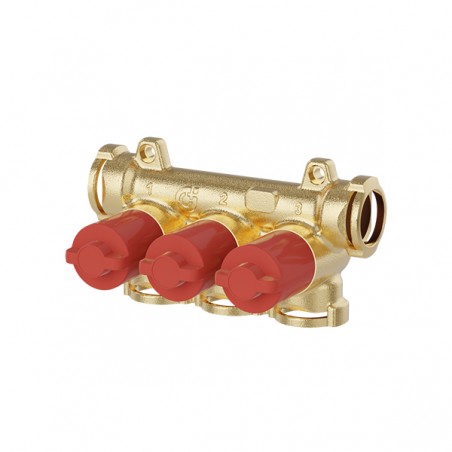 COLLETTORE INTERCETTAZIONI SINGOLE 3 DERIVALVOLA ROSSO 359330 1