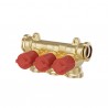 COLLETTORE INTERCETTAZIONI SINGOLE 4 DERIVALVOLA ROSSO 359340 1