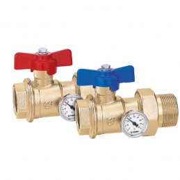 COPPIA VALVOLA A SFERA CON COD.+TER.11/4 391177 1