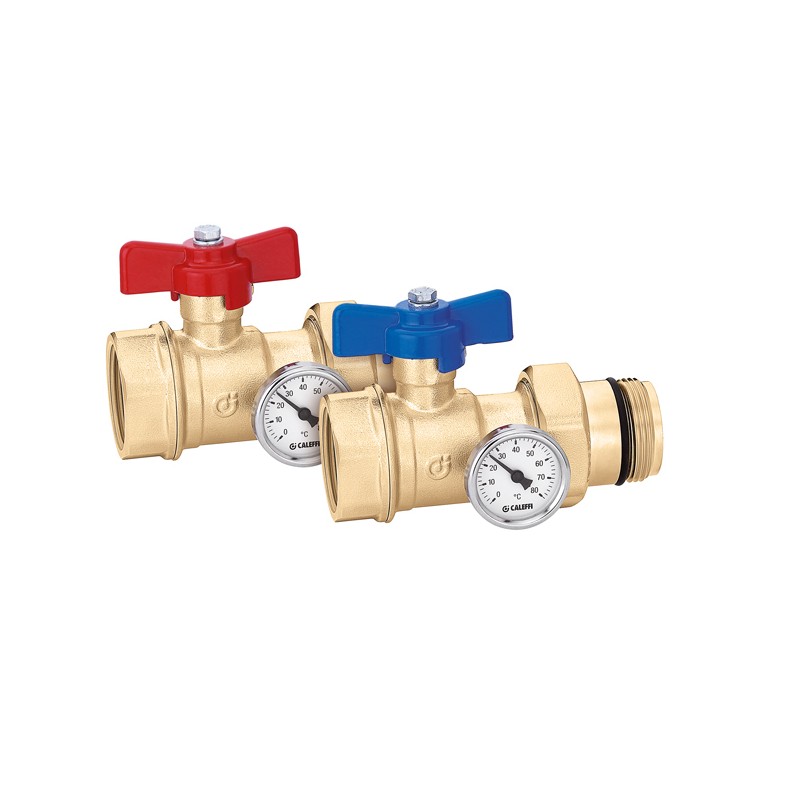 Coppia valvole sfera 1 1/4 mf con boc. Caleffi 391177S1 391177S1 1