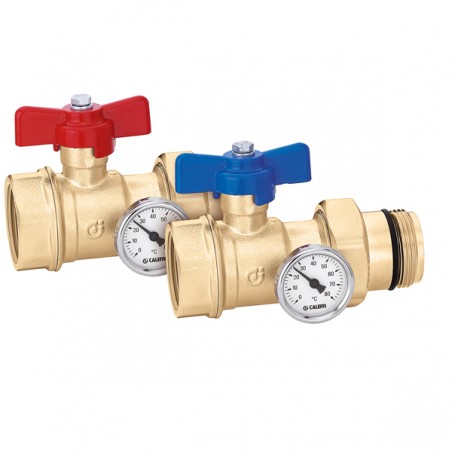 Coppia valvole sfera 1 1/4 mf con boc. Caleffi 391177S1 391177S1 1