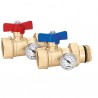 Coppia valvole sfera 1 1/4 mf con boc. Caleffi 391177S1 391177S1 1
