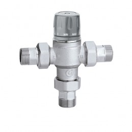 MIX TERMOSTATICO REGOLABILE 45°-65°C Ø1" EN15092 521816 1