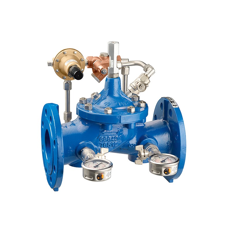 Riduttore di pressione DN 250 PN 10 , 2–14 bar Completo di due manometri. Caleffi 578252 578252 1 Riduttore di pressione DN 250 PN 10 , 2–14 bar Completo di due manometri. Caleffi 578252 578252 1