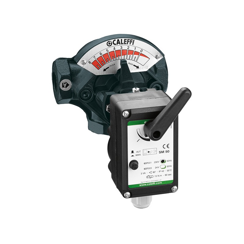 VALVOLA MISCELATRICE 3 VIE A SETTORE 1" INGRESSO SX MOTORIZZATA 612016 1