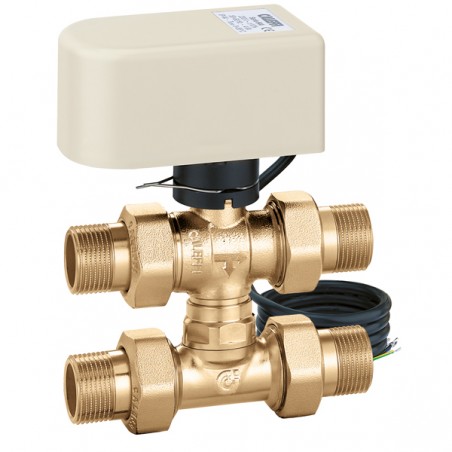 VALVOLA ZONA SFOGO 3 VIE BY-PASS CON TEE Ø1" -24V 644464 1