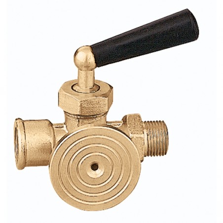 Rubinetto portamanometro tre vie Campione INAIL 1/2" Caleffi 690400 690400 1