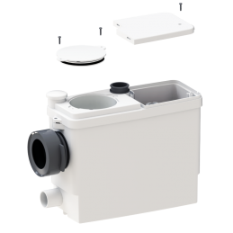 SANIPACK Pro UP Pompa trituratrice per WC, WC sospeso, Lavabo, Bidet, Doccia SKUP 1