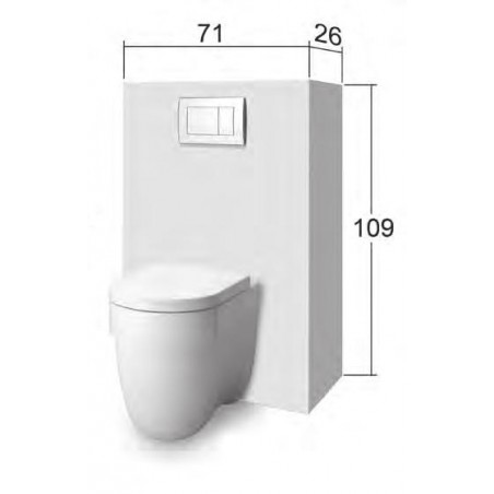 SANIDESIGN Large - Struttura autoportante adattabile ai modelli SANITRIT - SANITOP UP - SANIPLUS UP SDNLGPNT 1