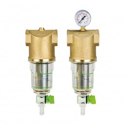 Acqua brevetti PuliFIL 1" F è un filtro pulente manuale di dimensioni ridotte con rubinetto di scarico FT314 1