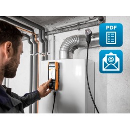 Analizzatore di combustione (O2, CO fino a 4.000 ppm, NO integrabile successivamente) testo 300 kit 1 0564 3002 71 3